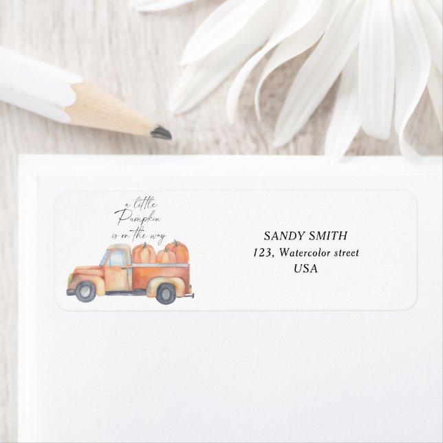 Pumpkin truck label (Insitu)