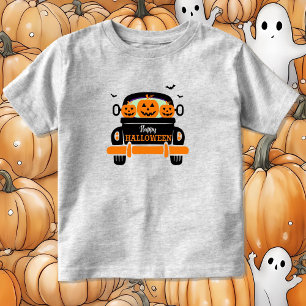 Pumpkin Truck Toddler Jack o Lantern T-shirt