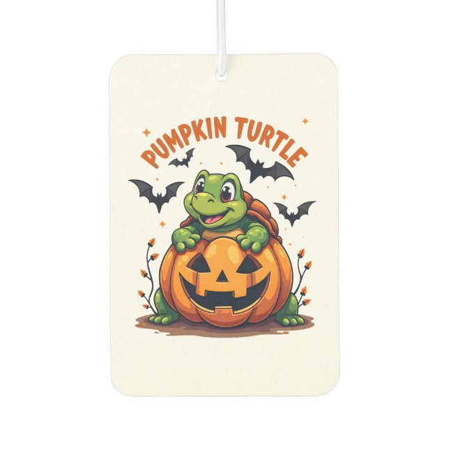 Pumpkin Turtle Air Freshener (Front)