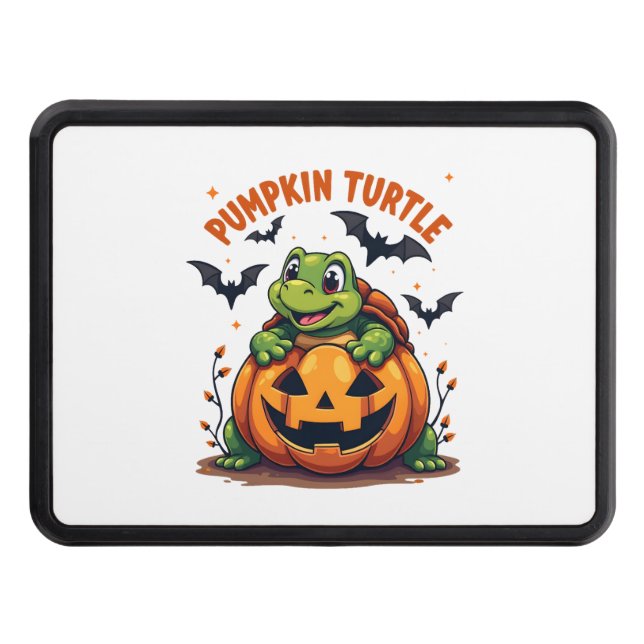 Pumpkin Turtle Hitch Cover (Front)