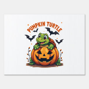 Pumpkin Turtle Sign