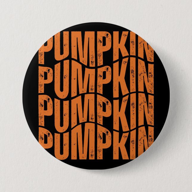 PUMPKIN TYPOGRAPHY GIFT BUTTON (Front)