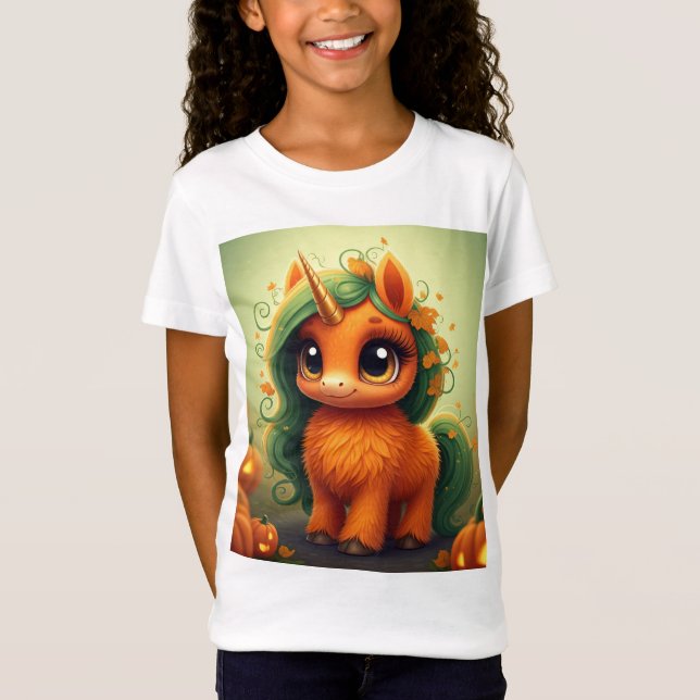 Pumpkin Unicorn  T-Shirt (Front)