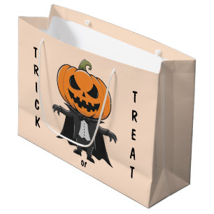 Pumpkin Vampire Large Gift Bag
