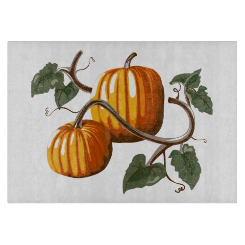 Pumpkin Vine Pumpkins Cutting Board