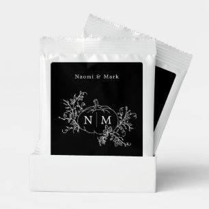 Pumpkin Vines Monogram Wedding Hot Chocolate Drink Mix