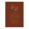 Pumpkin Vines Monogram Wedding Invitation