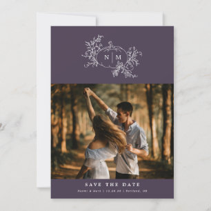 Pumpkin Vines Monogram Wedding Save The Date