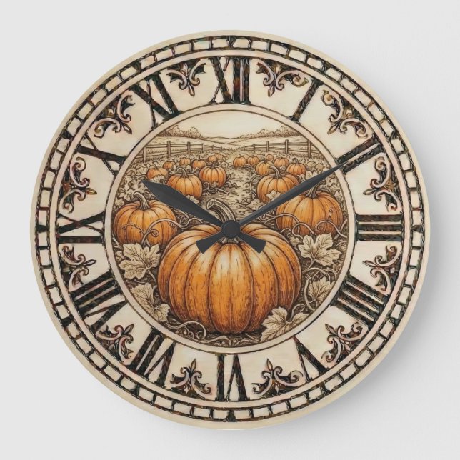  Pumpkin - Wall Clock  (Front)