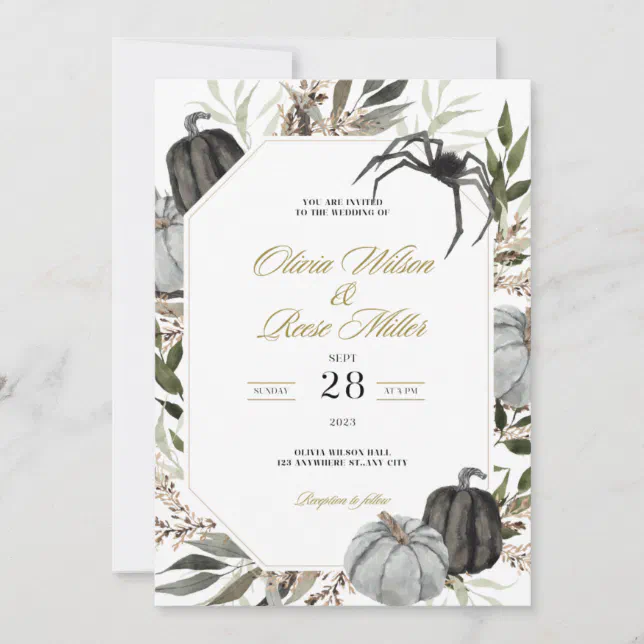 Pumpkin Wedding Invitation | Zazzle