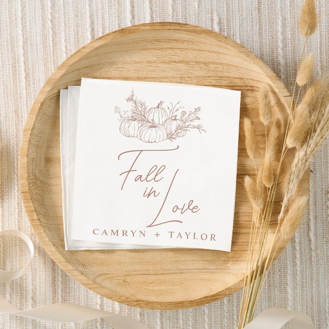 Pumpkin Wedding Napkins (Creator Uploaded)