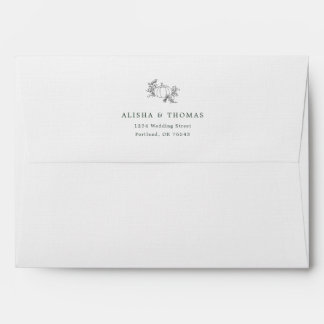 Pumpkin Wedding Pre Addressed Envelope