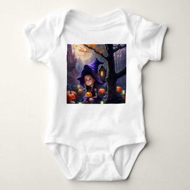 pumpkin/whimsical/Halloween/cartoon Baby Bodysuit (Front)