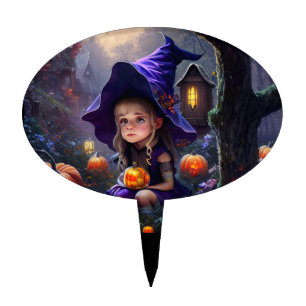 pumpkin/whimsical/Halloween/cartoon Cake Topper