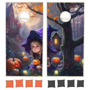 pumpkin/whimsical/Halloween/cartoon Cornhole Set