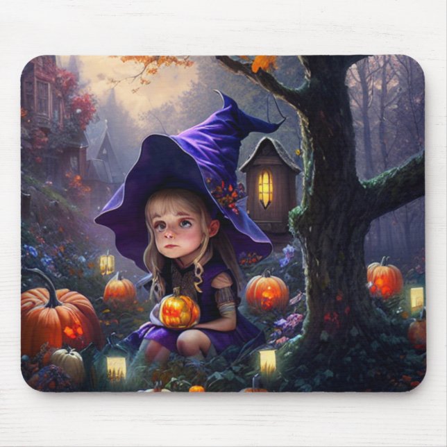 pumpkin/whimsical/Halloween/cartoon Mouse Pad (Front)