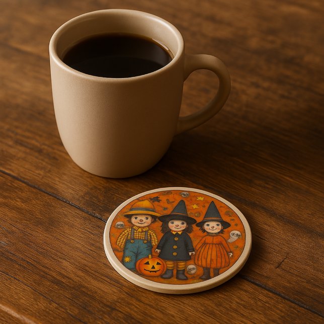 Pumpkin Whimsy Halloween Fall Coaster Designs  Wrapping Paper Sheets (Creator Uploaded)