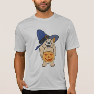 Pumpkin Witch Dog T-Shirt