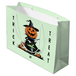 Pumpkin Witch Large Gift Bag