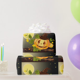 Pumpkin Witch Wrapping Paper