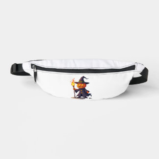 Pumpkin Wizard � Magical Halloween Sorcerer Tee Fanny Pack