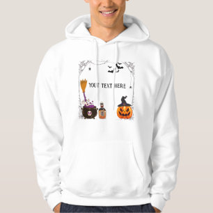 pumpking, halloween frame editable hoodie