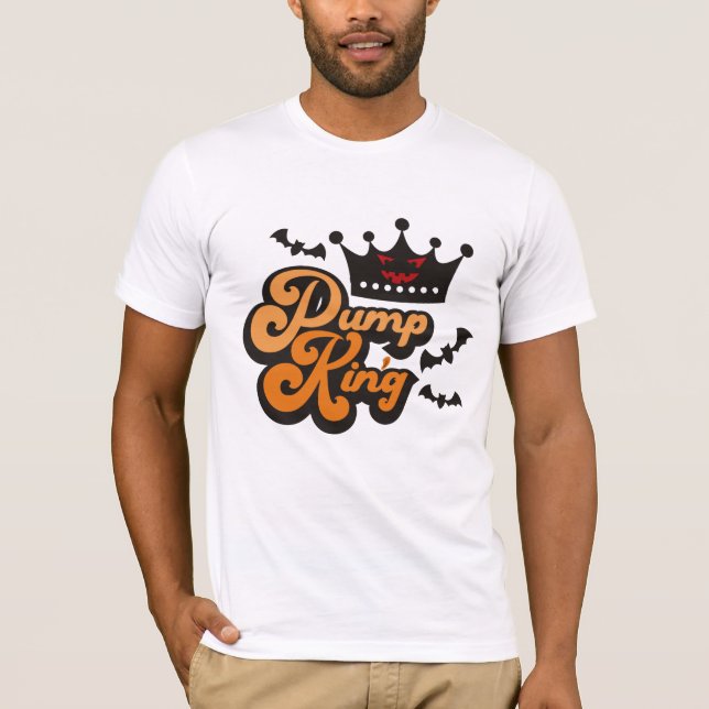 "Pumpking" Halloween Shirt - Pumpkin Tee for Adult (Front)