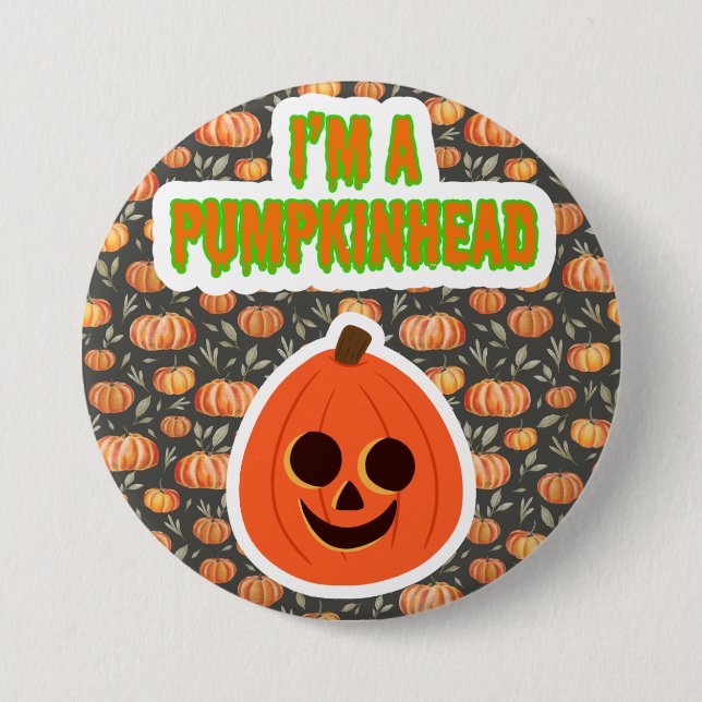 Pumpkinhead 3 w/ background button (Front)