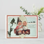 Pumpkinhead Black Cat Mouse Full Moon Log (Standing Front)