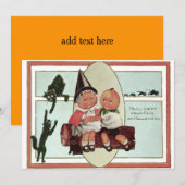 Pumpkinhead Black Cat Mouse Full Moon Log (Front/Back)