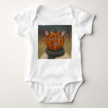 Pumpkinhead Mouse Halloween Baby One-piece
