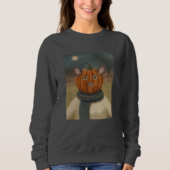 Pumpkinhead Mouse Halloween Sweatshirt (Front)
