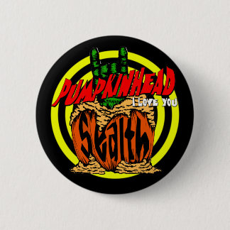 Pumpkinhead Zombie Rock Button