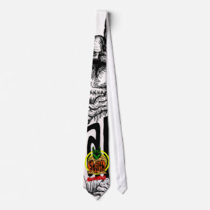 Pumpkinhead Zombie Rock Sketch Tie