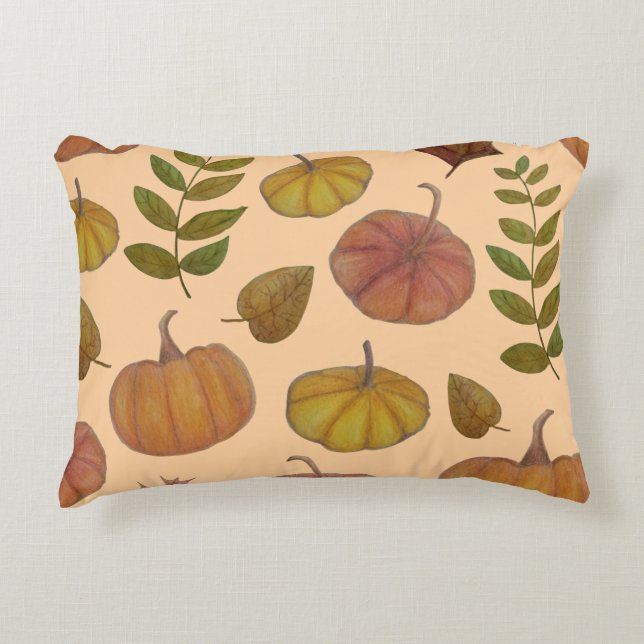 Pumpkins  accent pillow (Front)