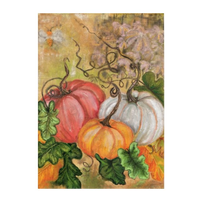 Pumpkins Acrylic Print Halloween (Front)