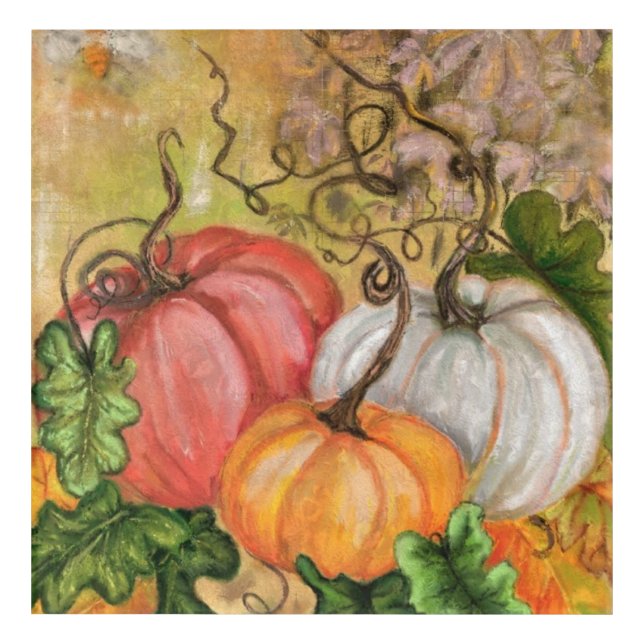 Pumpkins Acrylic Print Halloween (Front)
