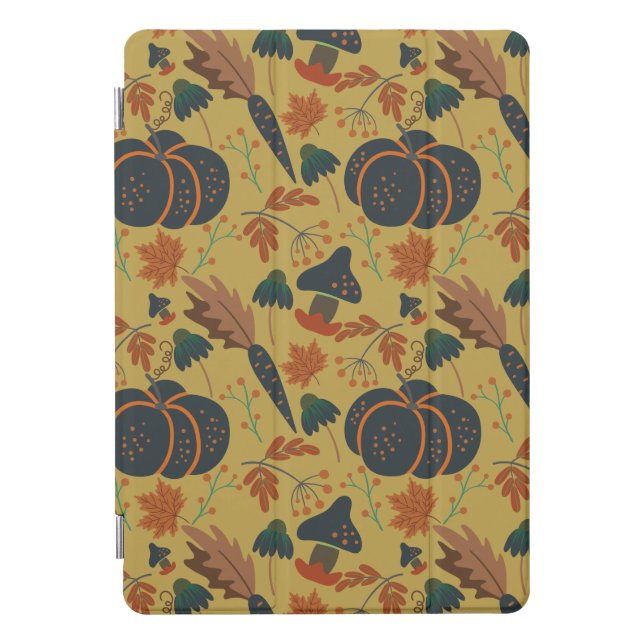 Pumpkins and carrots seamless pattern iPad pro cover (Front)