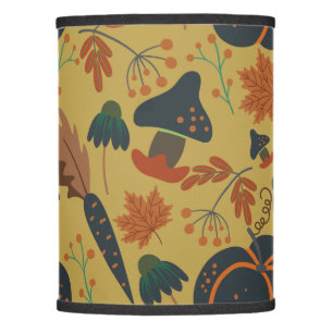 Pumpkins and carrots seamless pattern lamp shade