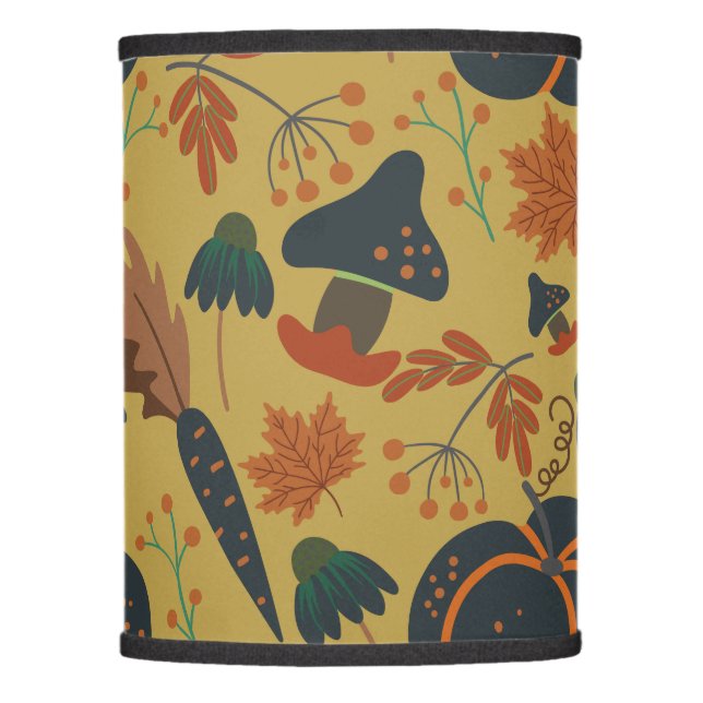 Pumpkins and carrots seamless pattern lamp shade (Front)