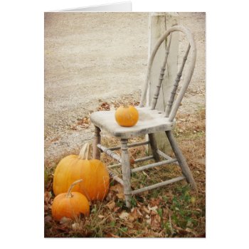 Pumpkins And Chair  Thanksgiving by angelandspot at Zazzle