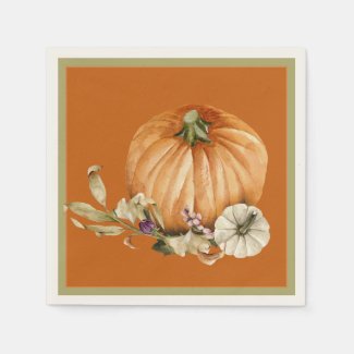 Pumpkins and Fall Flowers