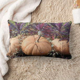 Pumpkins And Fall Plants   Lumbar Pillow
