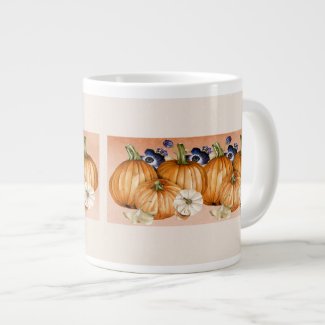 Pumpkins and Flowers Contemporary