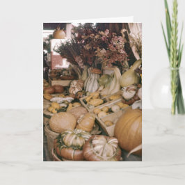 Pumpkins and Gourds Thanksgiving Greeting Card