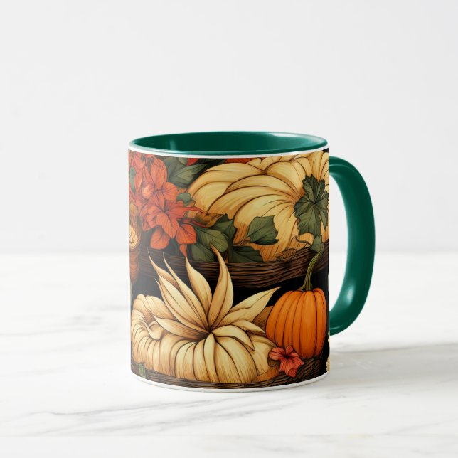 Pumpkins and More, Autumn, Mug (Front Right)