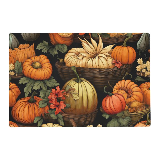 Pumpkins and More, Autumn, Placemat (Front)