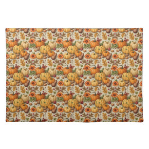 Pumpkins and More Cloth Placemat