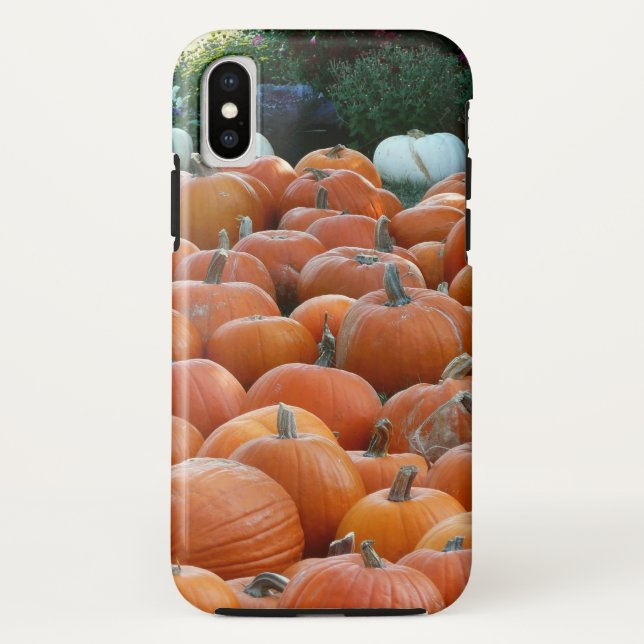 Pumpkins and Mums Autumn Harvest Photography Case-Mate iPhone Case (Back)