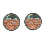 Pumpkins and Mums Autumn Harvest Photography Cufflinks